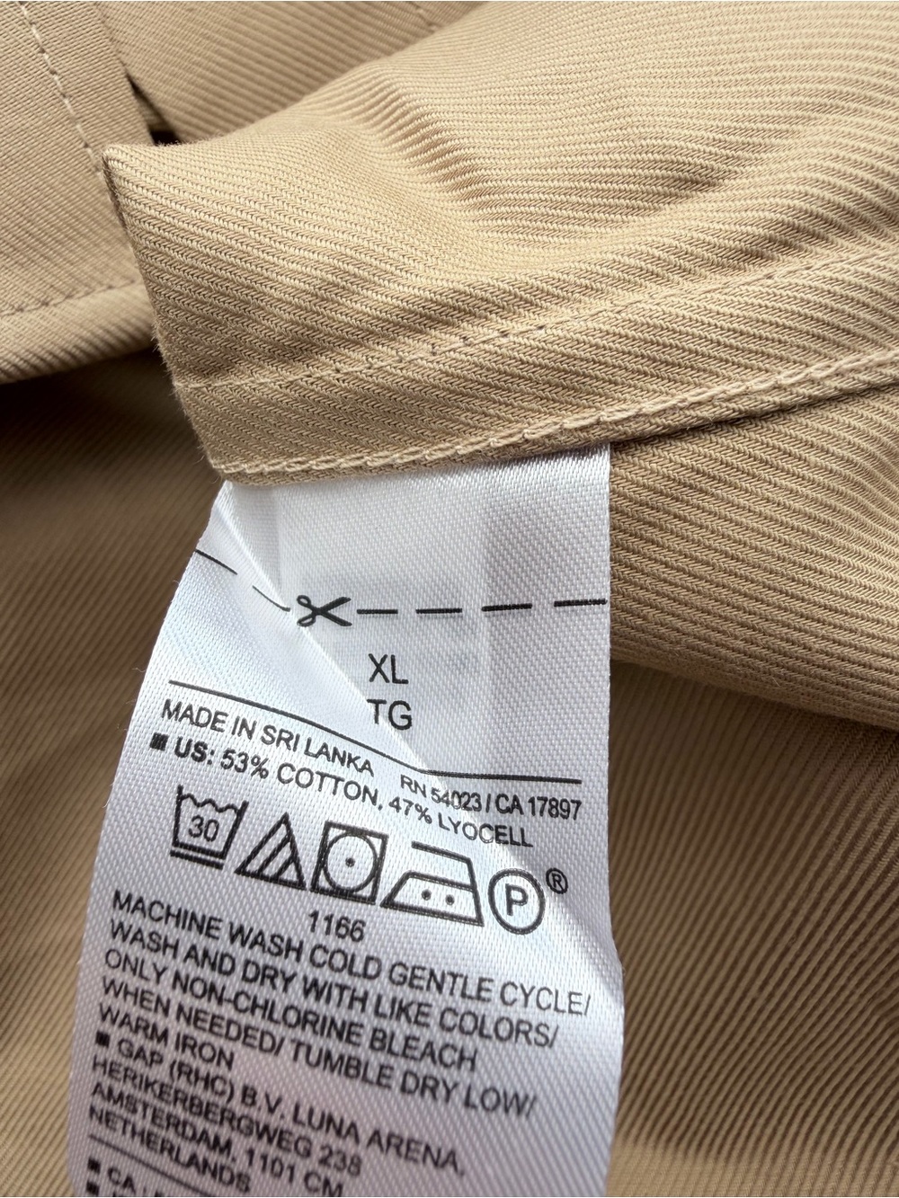 banana republic new british khaki button up heritage shirt women long sleeve XL - Picture 5 of 8
